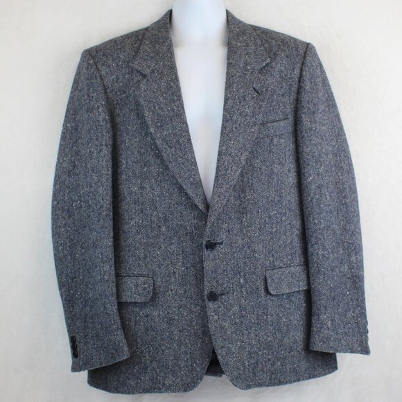 Vintage The Real MaGee Donegal Ireland Tweed Wool Blazer Mens 40-42 R - Picture 1 of 9